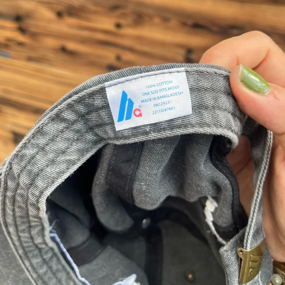 BOBBIE | Gray Adjustable Hat - Picture 4 of 4